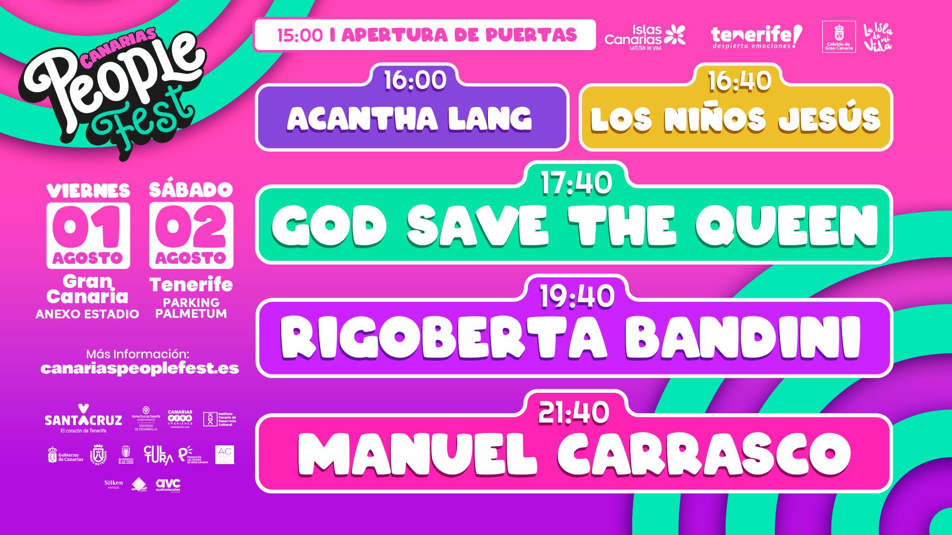 Más de 10.000 entradas vendidas para Canarias People Fest, el festival que une música y ocio en las dos capitales