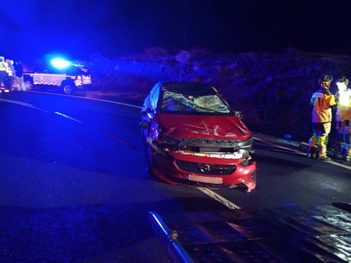 Bomberos de Tenerife intervienen en dos accidentes de tráfico durante el fin de semana
