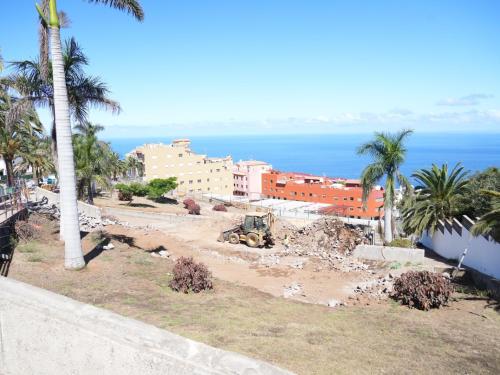 Avanzan las obras de remodelación en el parque Mencey Bencomo, en Santa Úrsula
