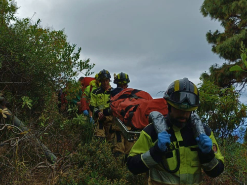 Bomberos Tenerife intervienen en el incendio de una vivienda en Los Gladiolos este domingo