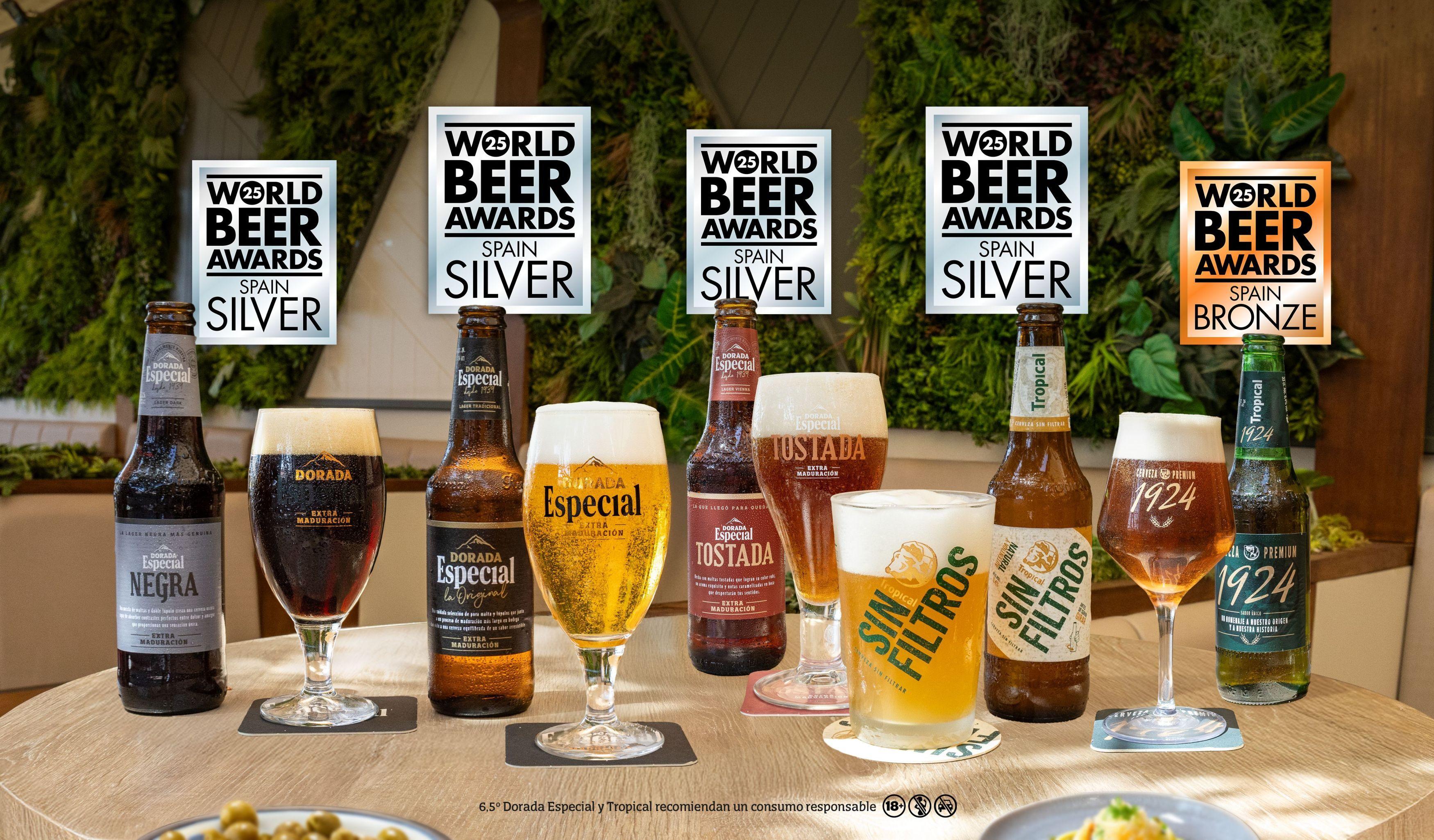 Cervecera de Canarias triunfa en los World Beer Awards 2025 con 5 medallas